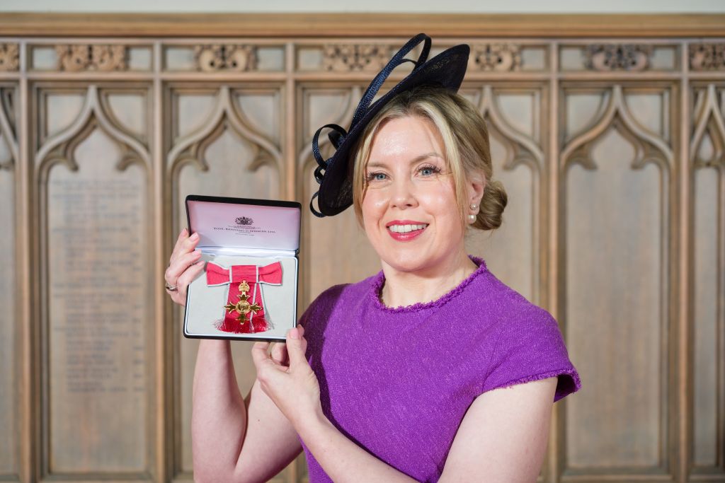 Peter Symonds Principal Sara Russell OBE invested at Windsor Castle